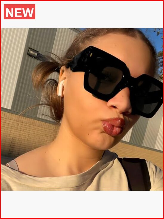 Oversized Sunglasses UV400 Protection 2-Pack Lightweight Frame main image 6